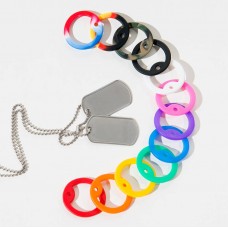 Silicone bumpers for Travel Bugs, Photo Travellers, Personal Munzee Tags & ID Tag silencers